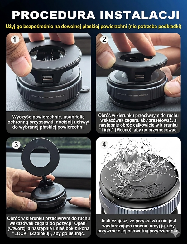 Magnetyczny uchwyt na telefon TitanLock™